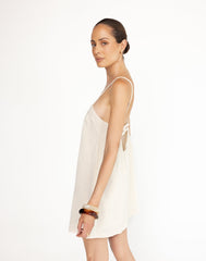 Valerie Mini Dress (Oat)