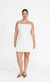 Reese Mini Dress (White)