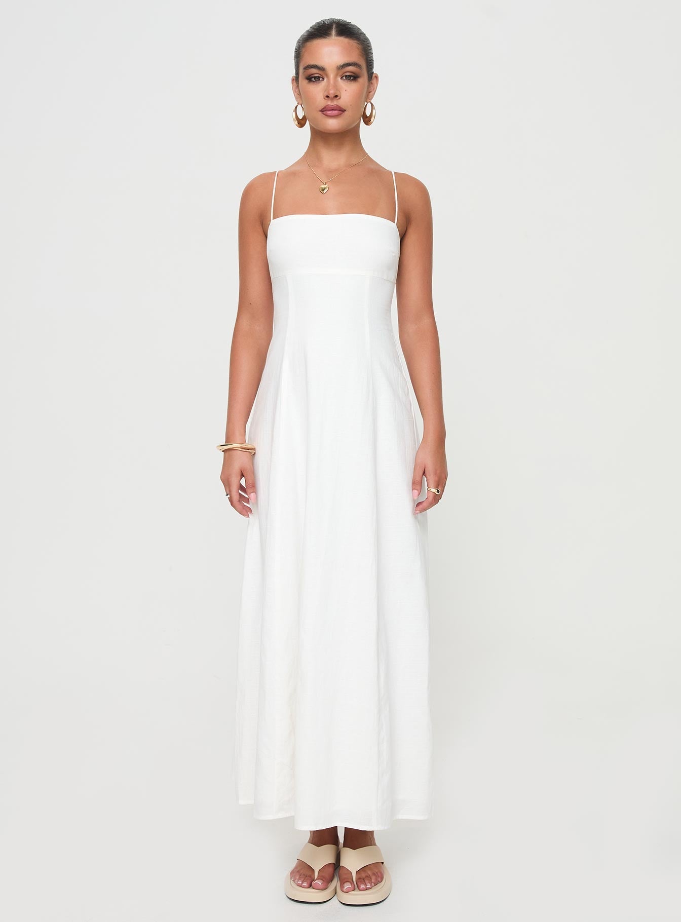 Brightwell Maxi Dress White