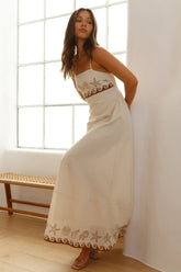 Escape To Paradise Maxi Dress Beige