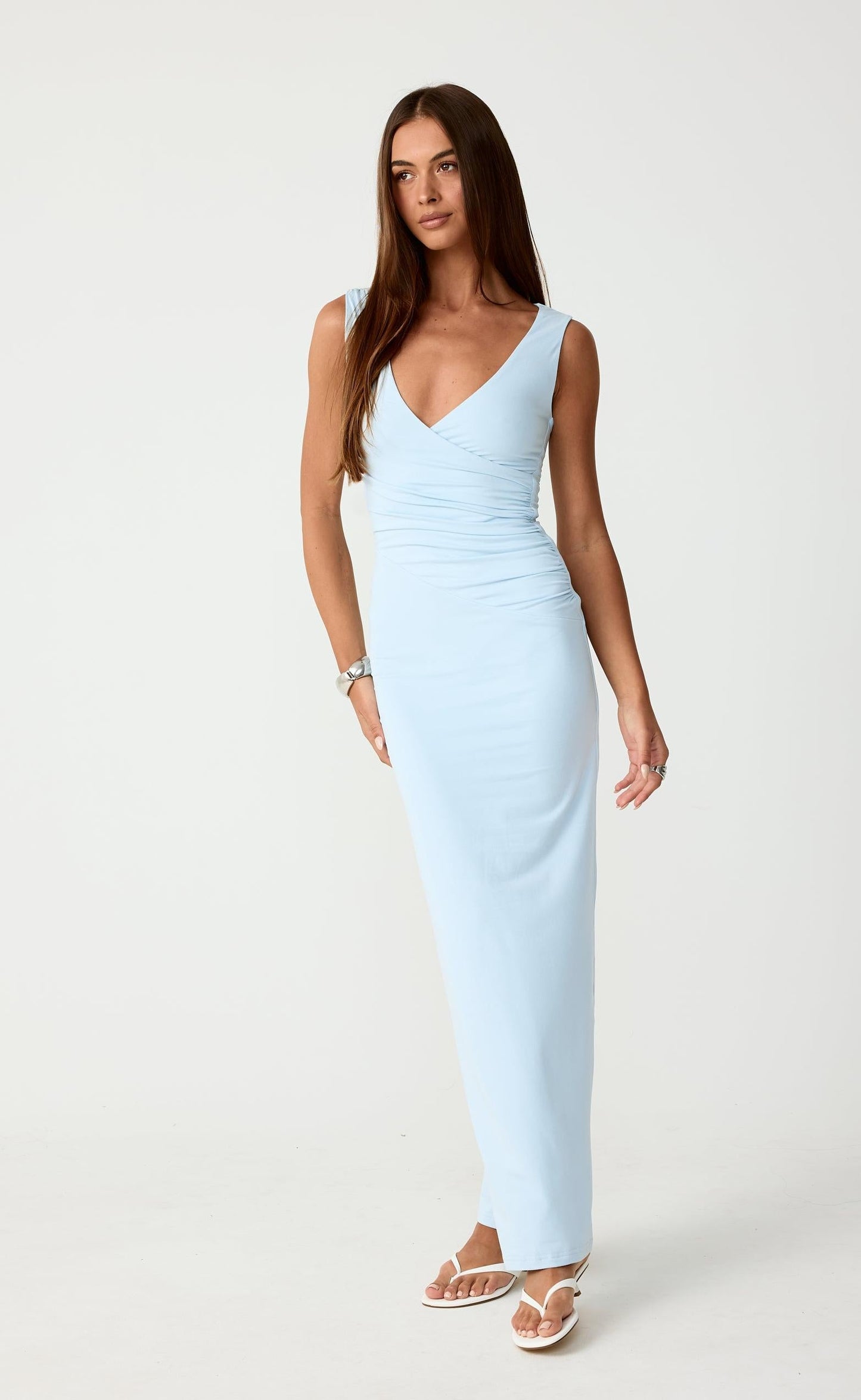 Cory Maxi Dress (Ice Blue)