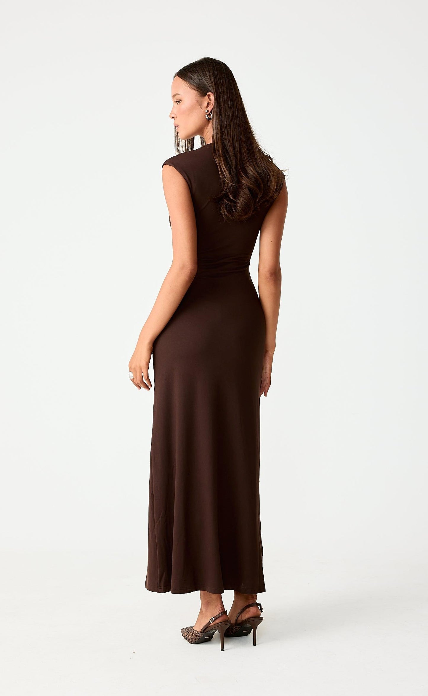 Deka Maxi Dress (Chocolate)