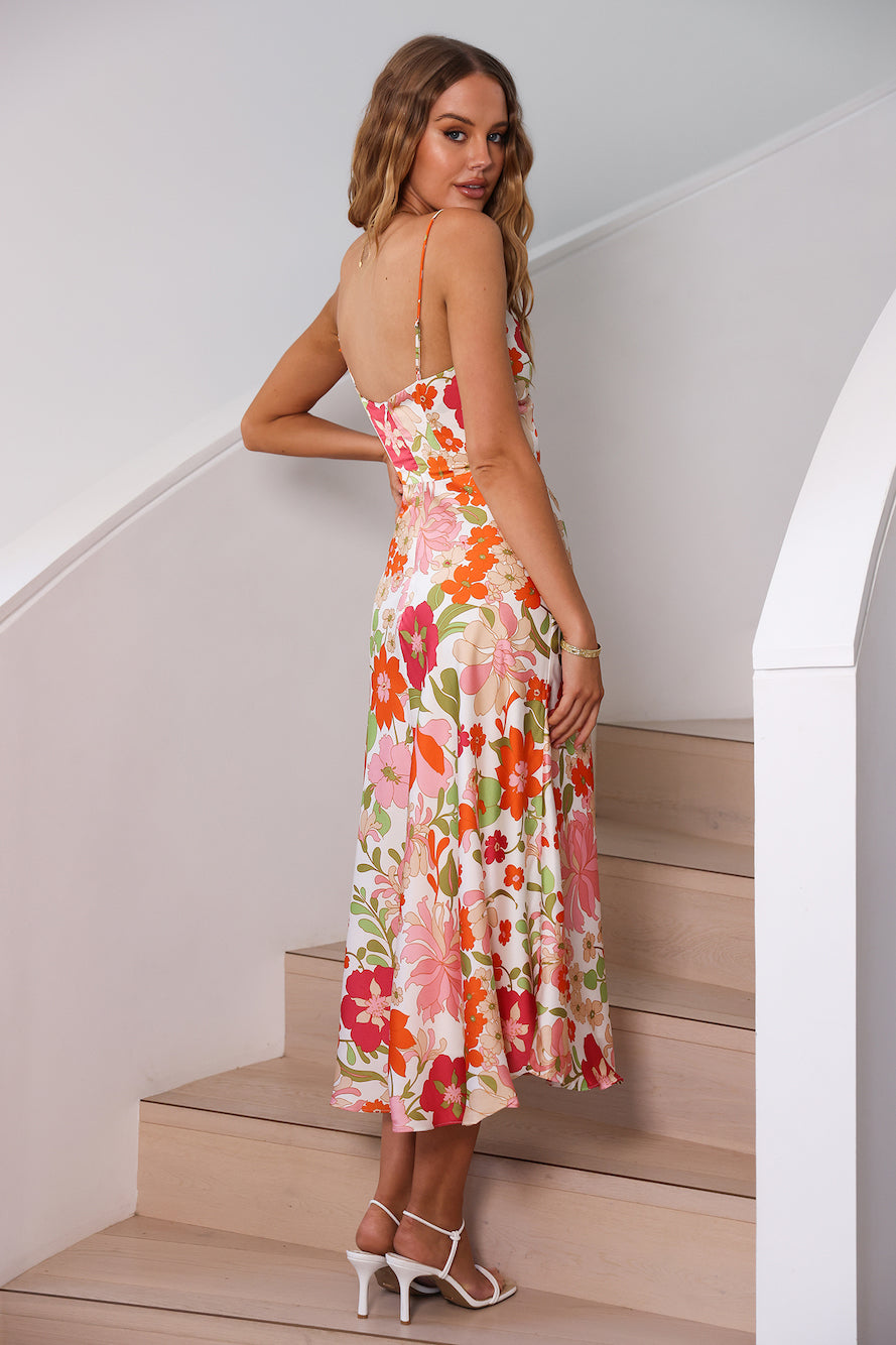 Love Strong Midi Dress Multi