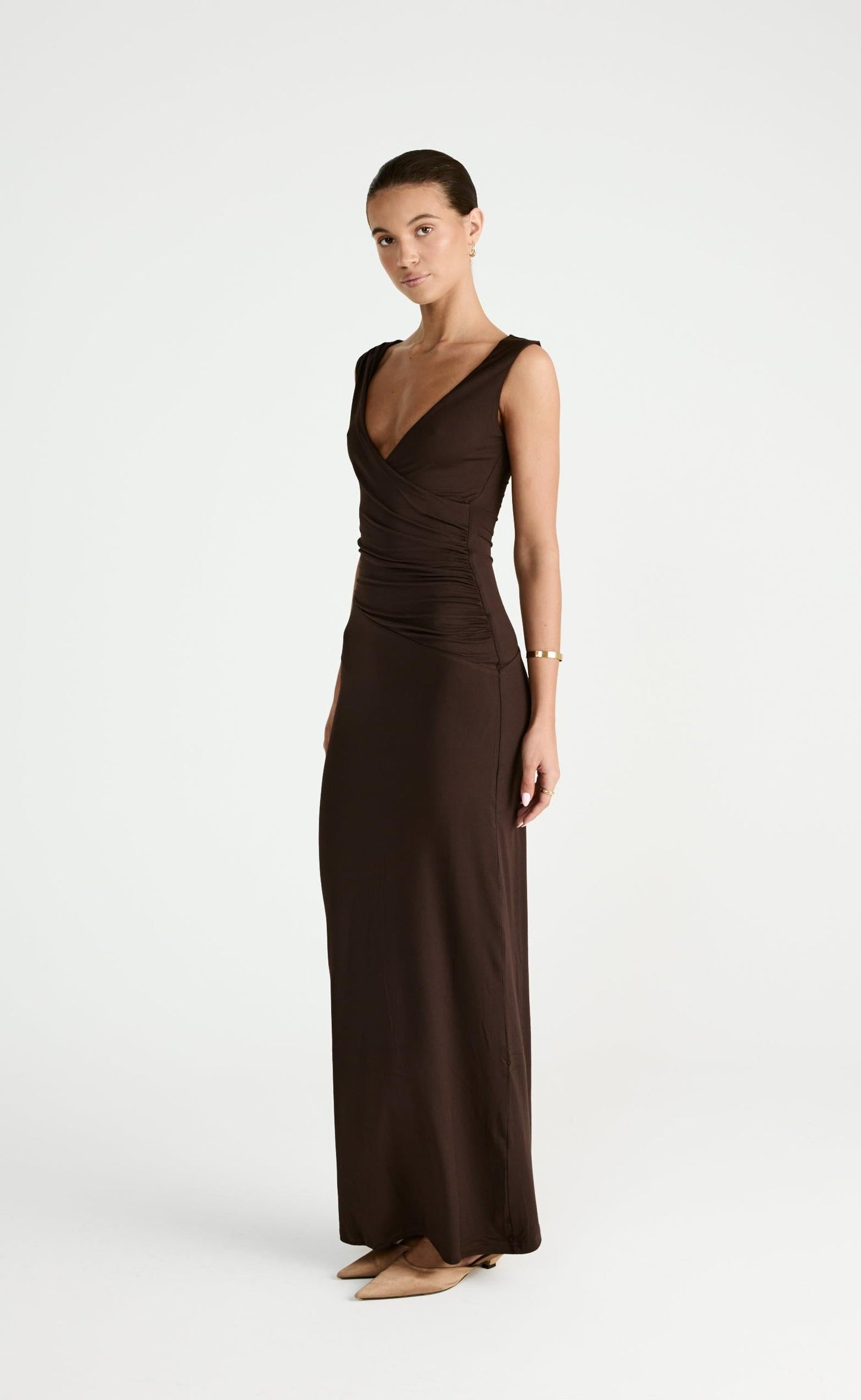 Cory Maxi Dress (Chocolate)