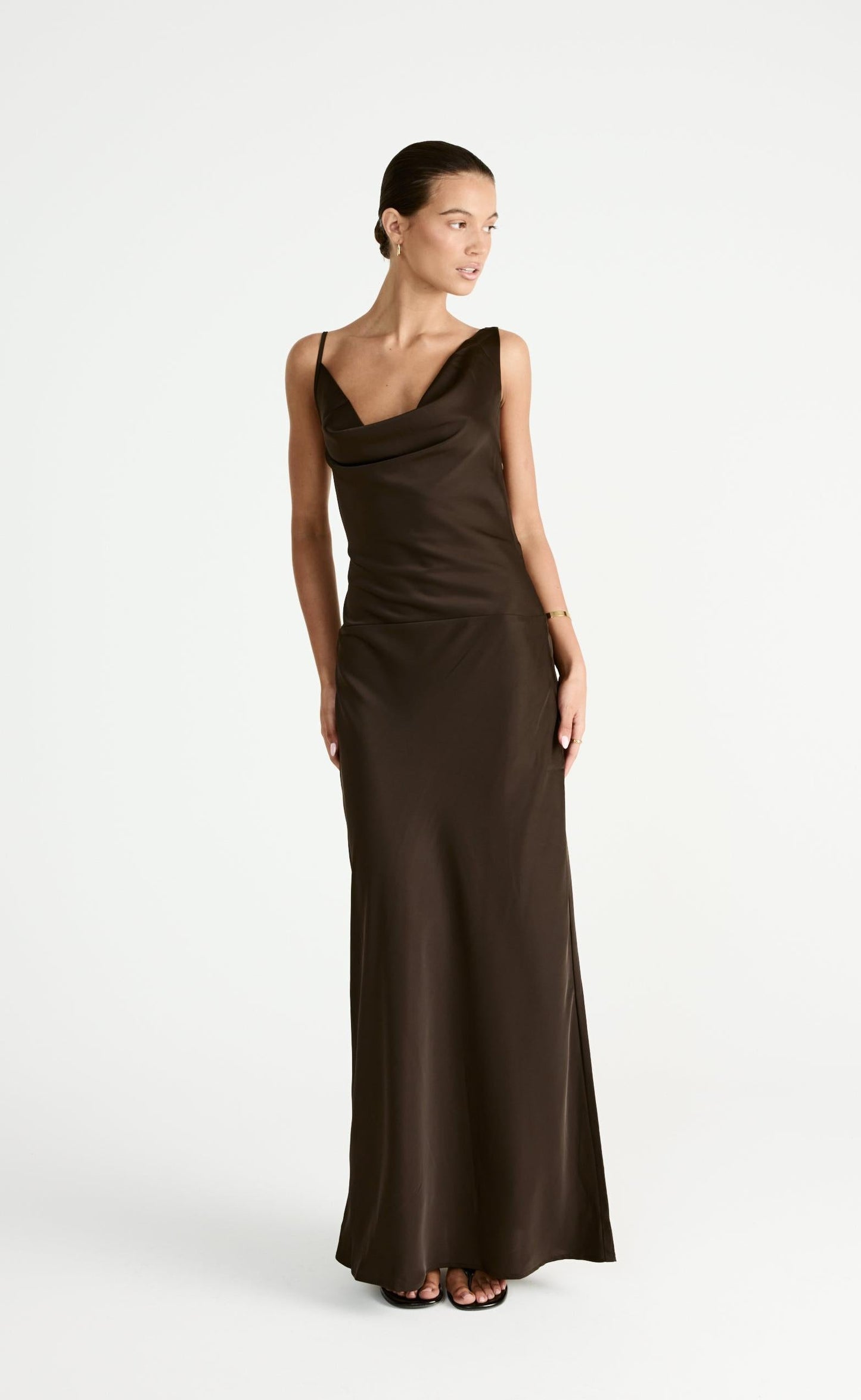 Adley Maxi Dress (Chocolate)