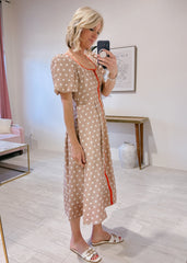 Candace Polka Dot Midi Dress