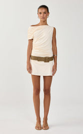 Murphy Mini Dress (Oat)