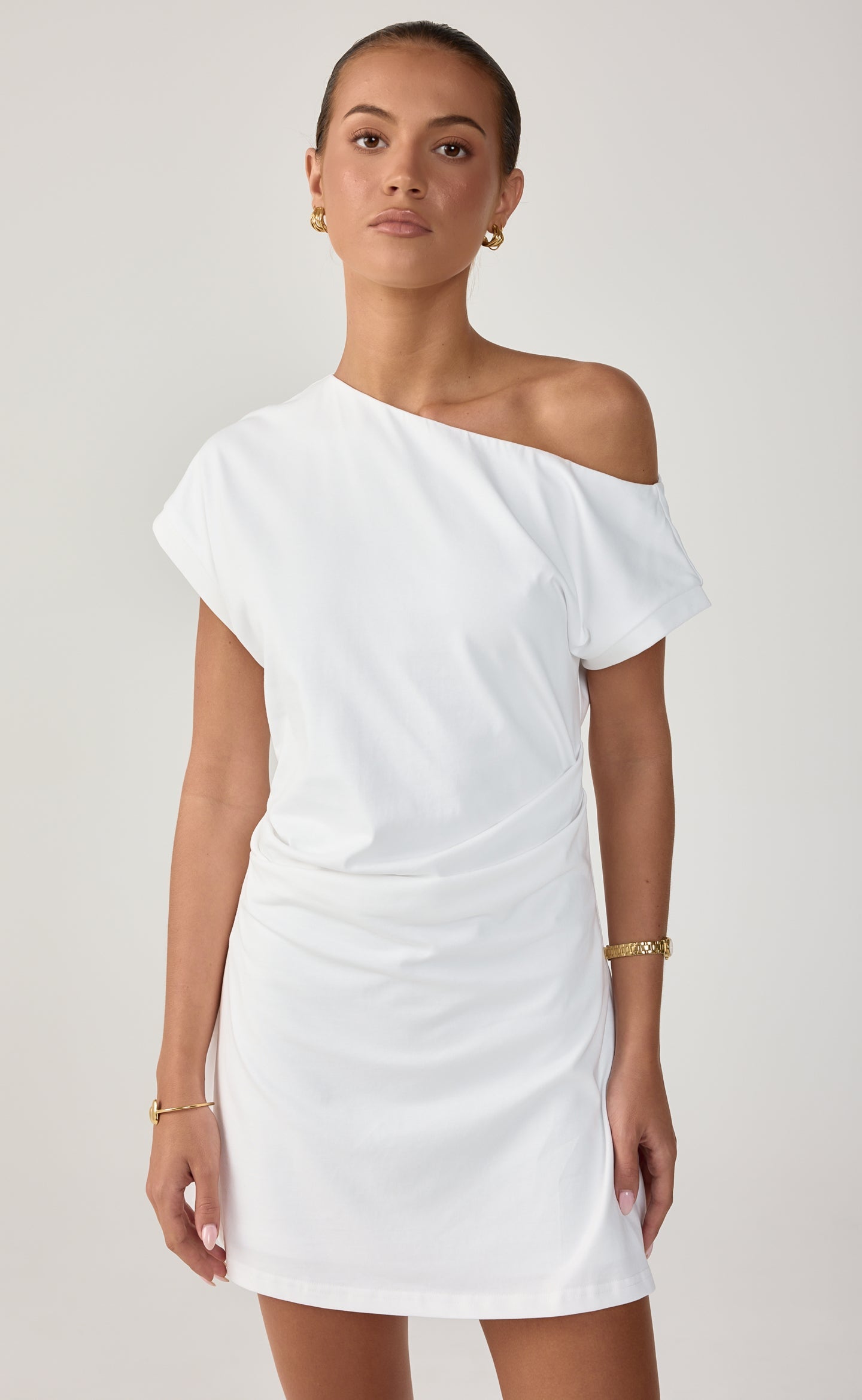 Adelaide Mini Dress (White)