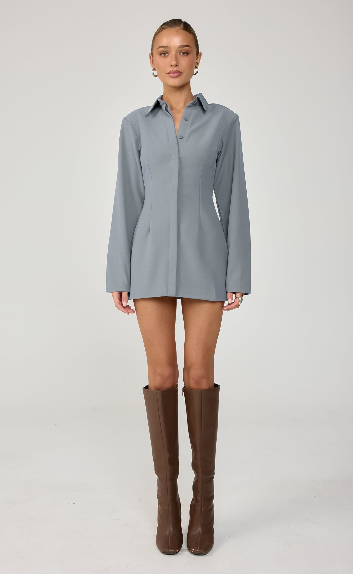 Mariella Mini Dress (Storm Blue)