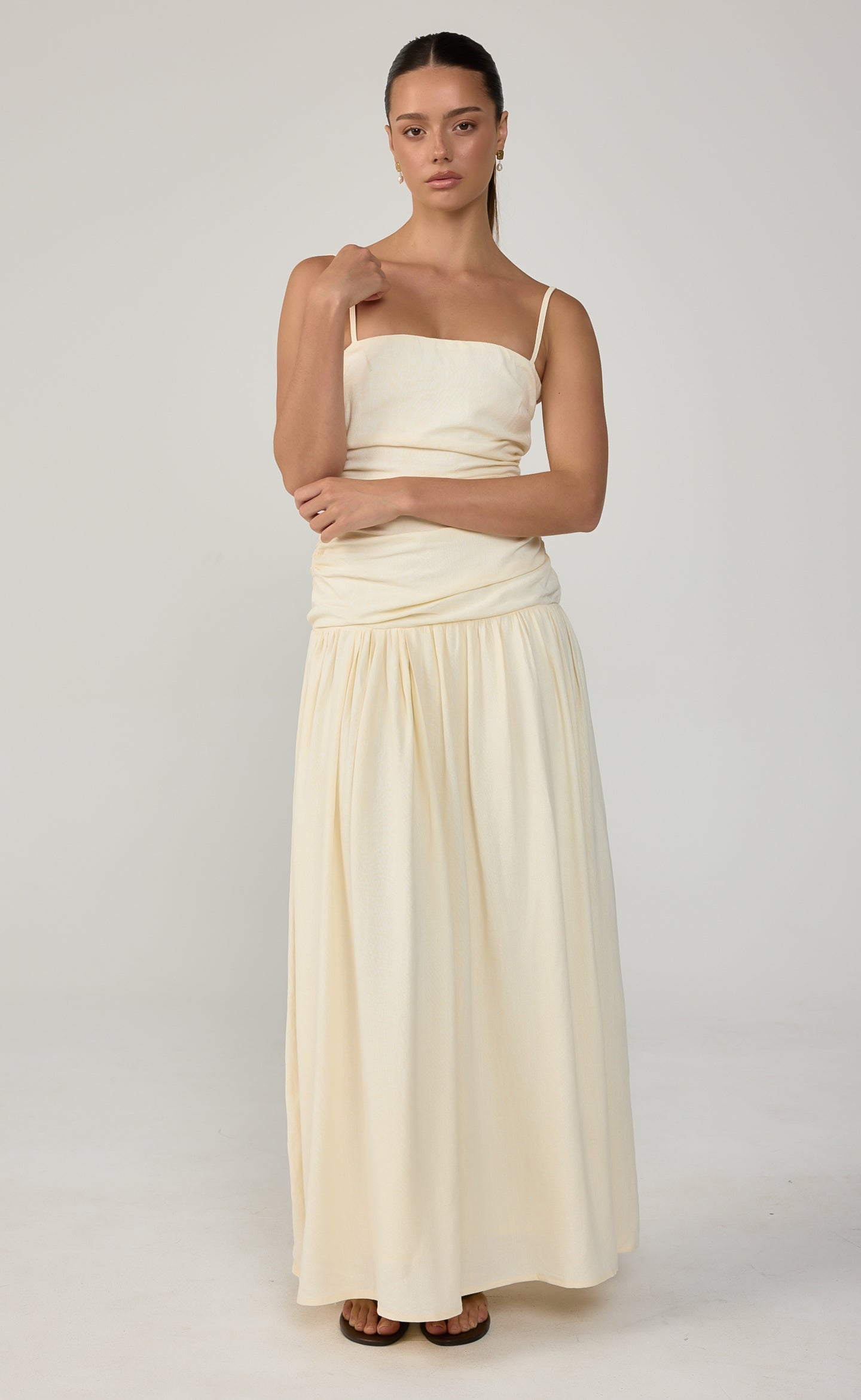 Reese Maxi Dress (Buttercream)