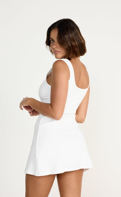 Jayden Mini Dress (White)