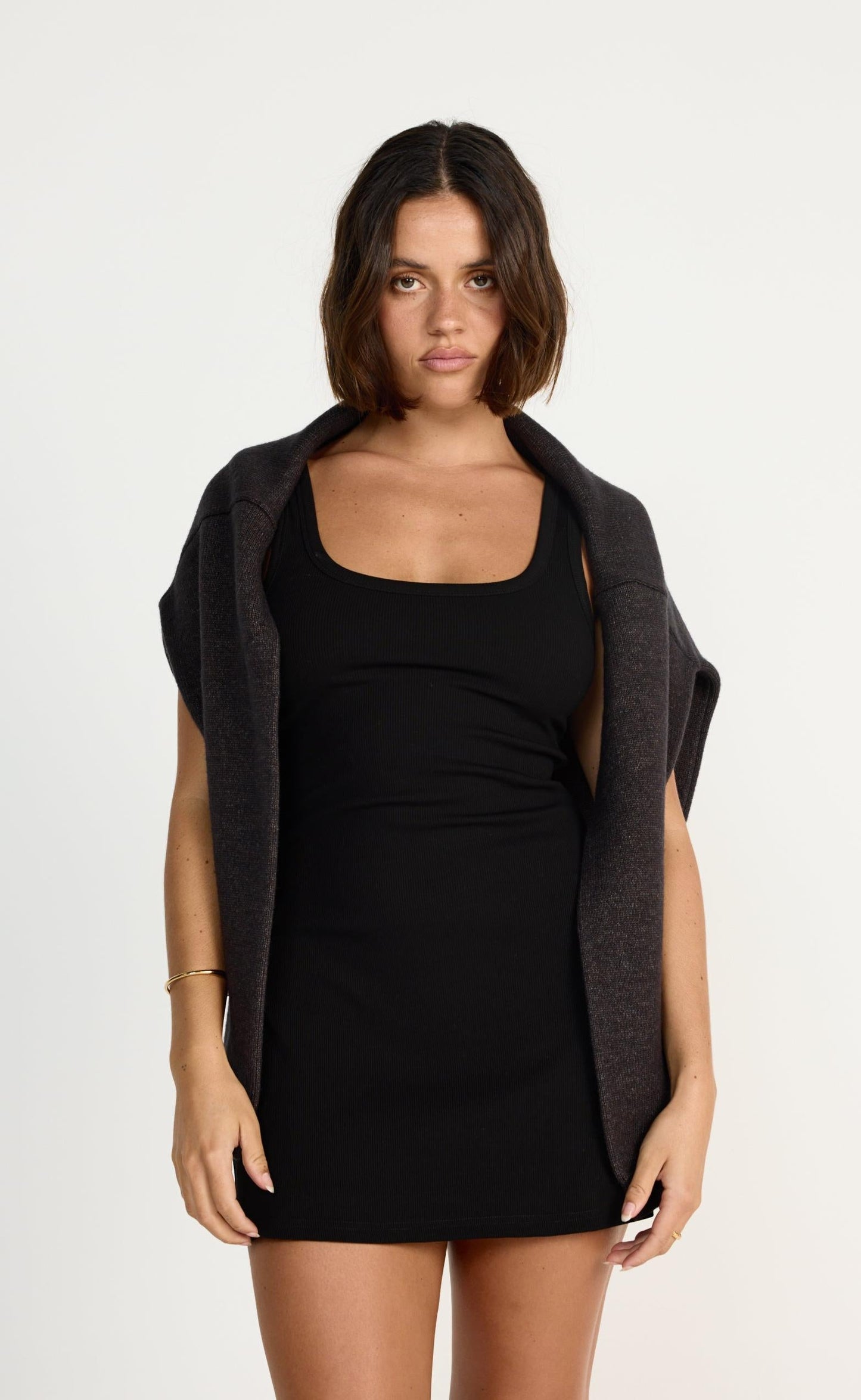 Jayden Mini Dress (Black)