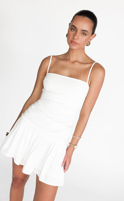 Reese Mini Dress (White)