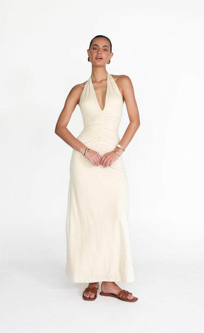 Araminta Maxi Dress (Oat)