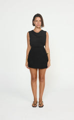 Shoreline Mini Dress (Black)
