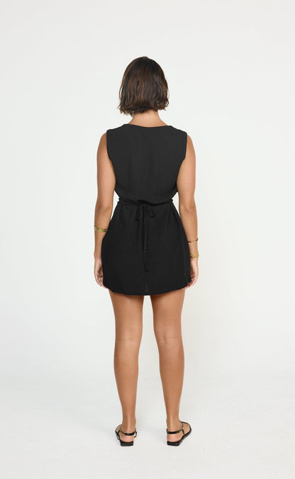 Shoreline Mini Dress (Black)