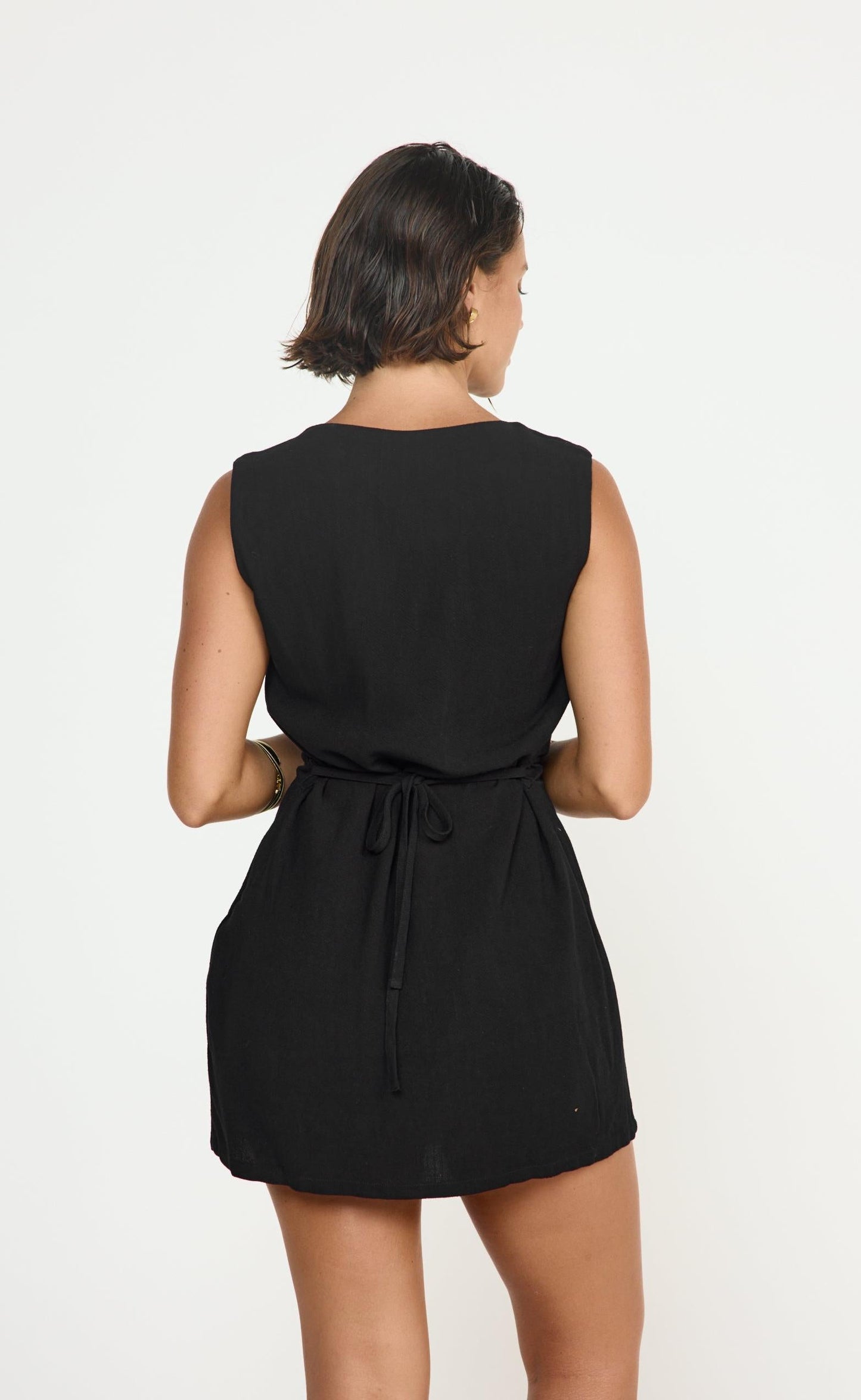 Shoreline Mini Dress (Black)