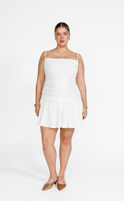 Reese Mini Dress (White)