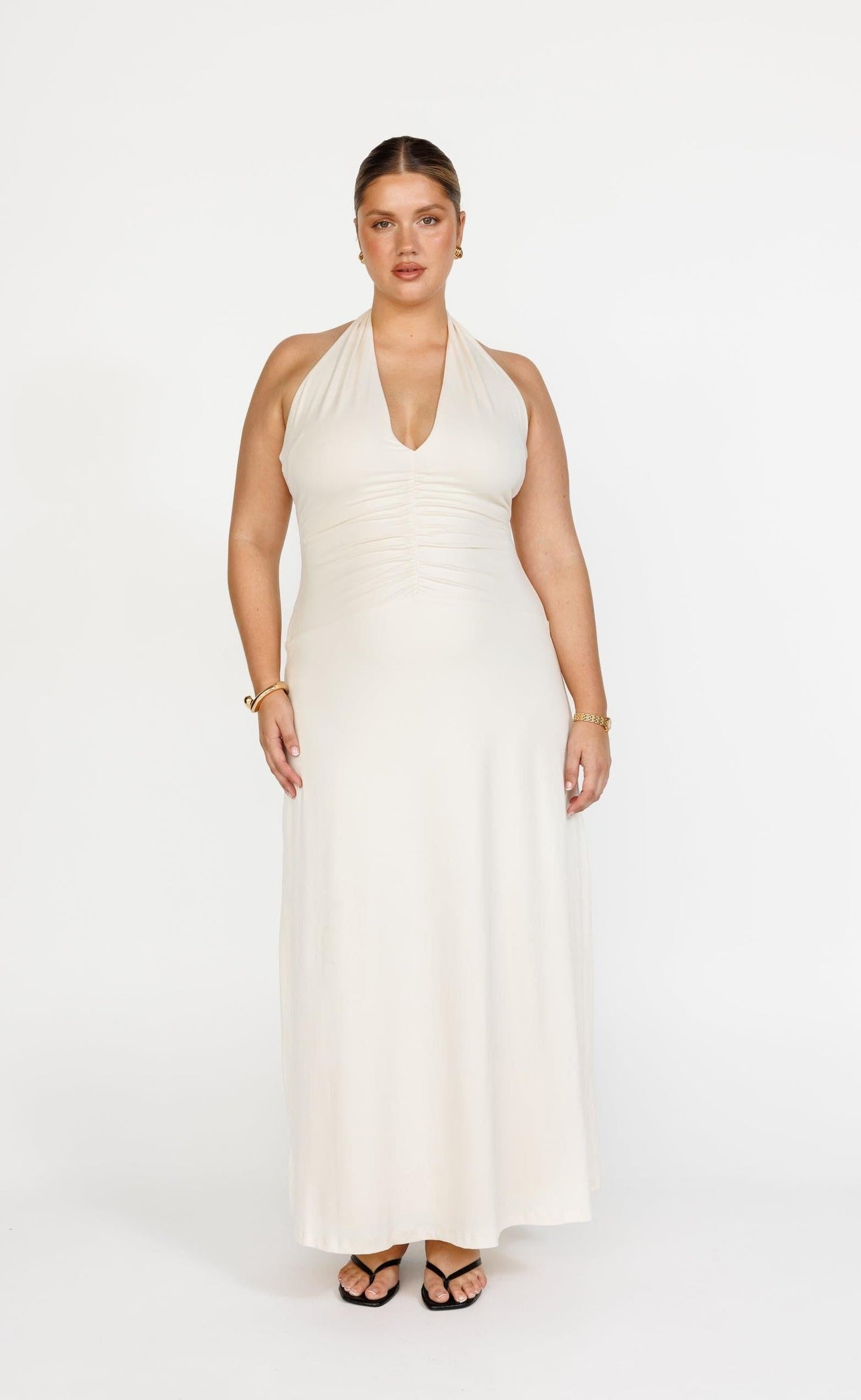 Araminta Maxi Dress (Oat)