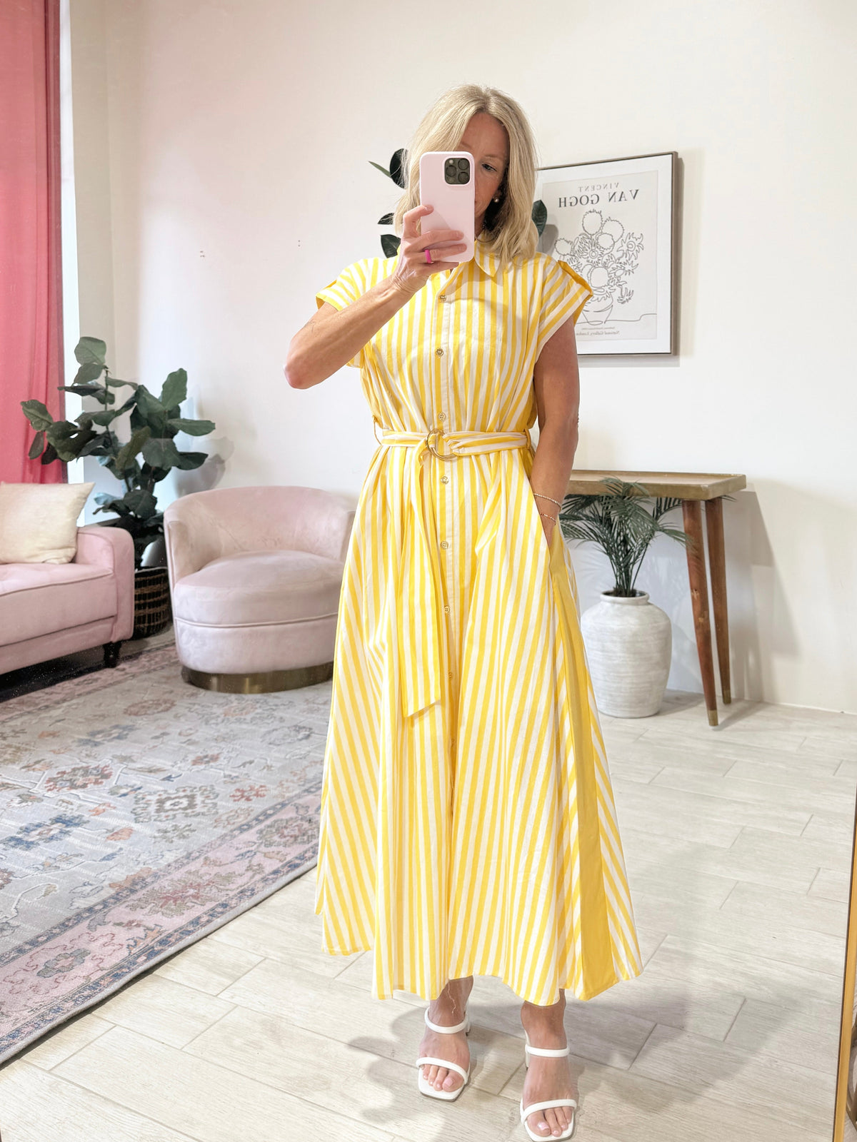Frannie striped summer dress
