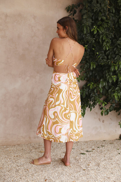 Off My Mind Maxi Dress Yellow