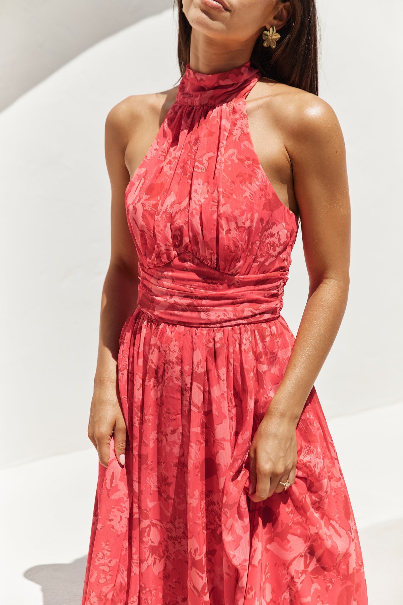 Elysian Sunset Maxi Dress Pink