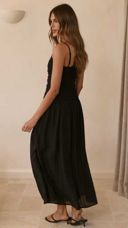 Valentina Maxi Dress - Black