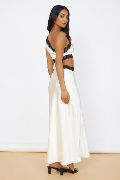 Limitless Love Satin Maxi Dress Champagne