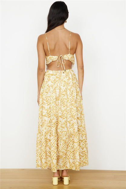 Take You Home Maxi Dress Yellow