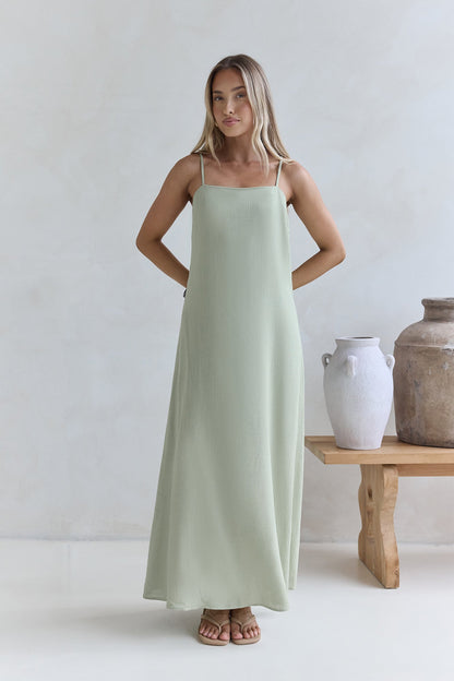 Warmth Of Love Maxi Dress Sage