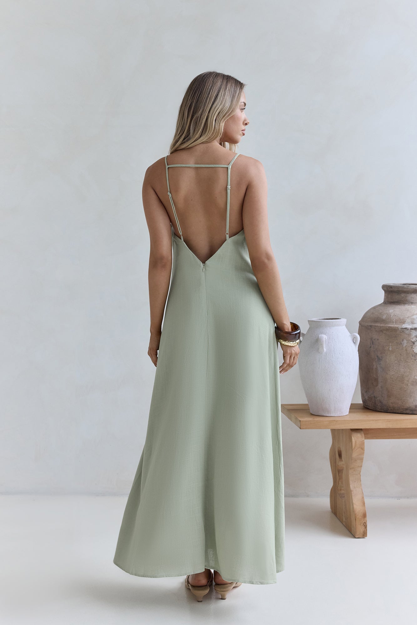 Warmth Of Love Maxi Dress Sage