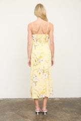 Scoop Neck Floral Dress