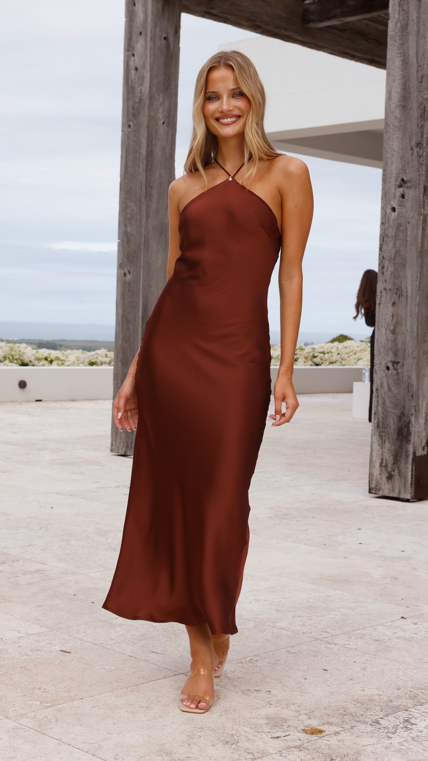 Chiara Maxi Dress - Brown