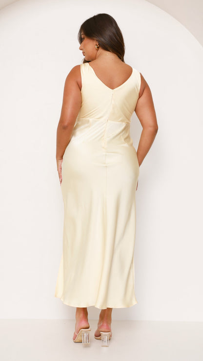 Taylor Maxi Dress - Lemon