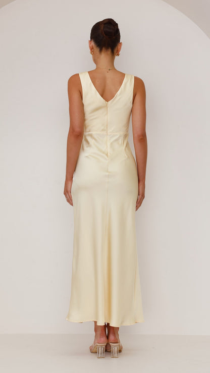 Taylor Maxi Dress - Lemon