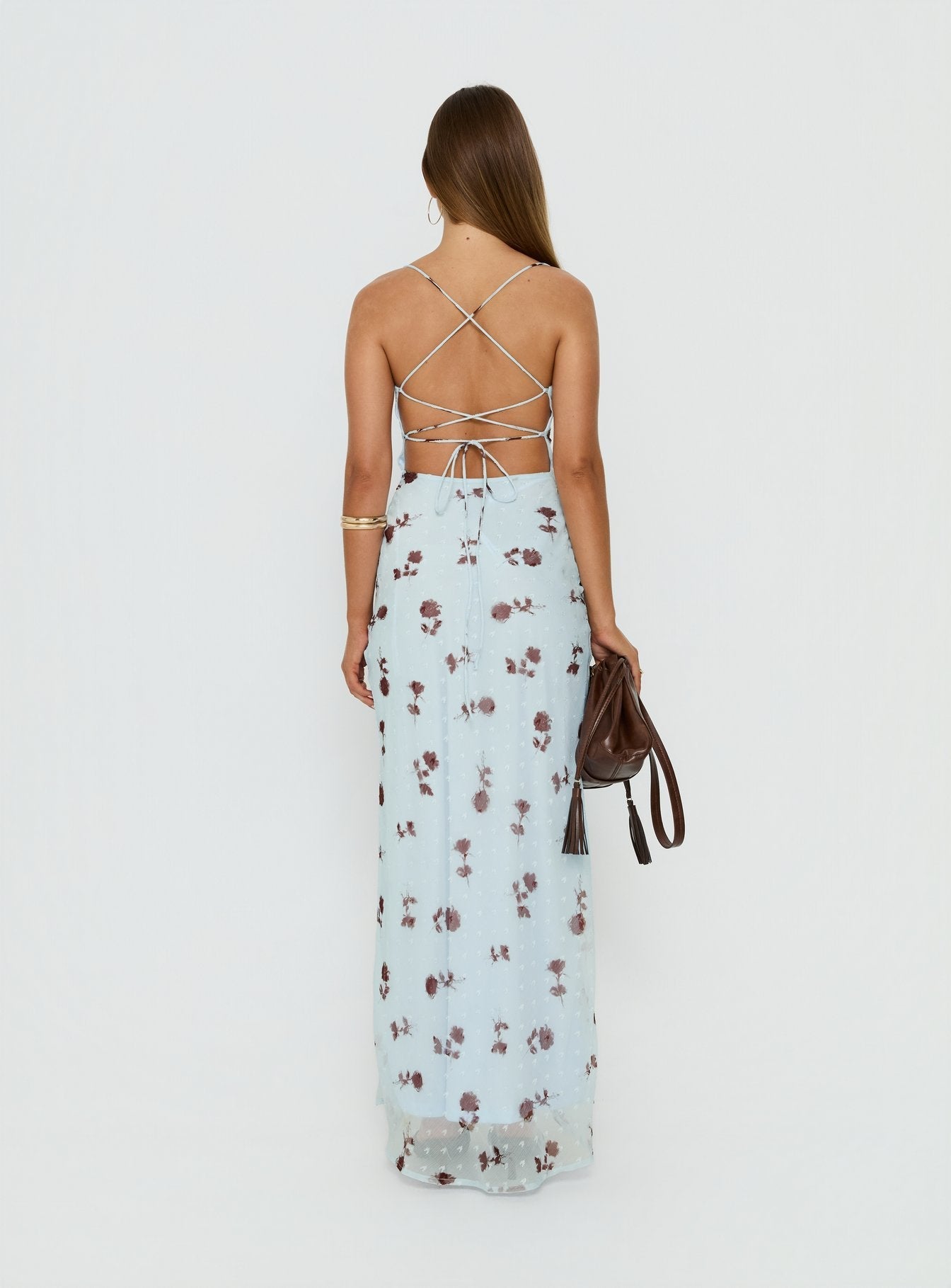 Celena Maxi Dress Blue Floral