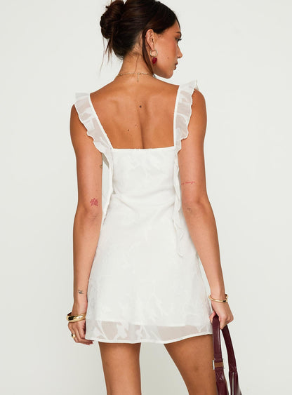 Lanai Mini Dress White Floral
