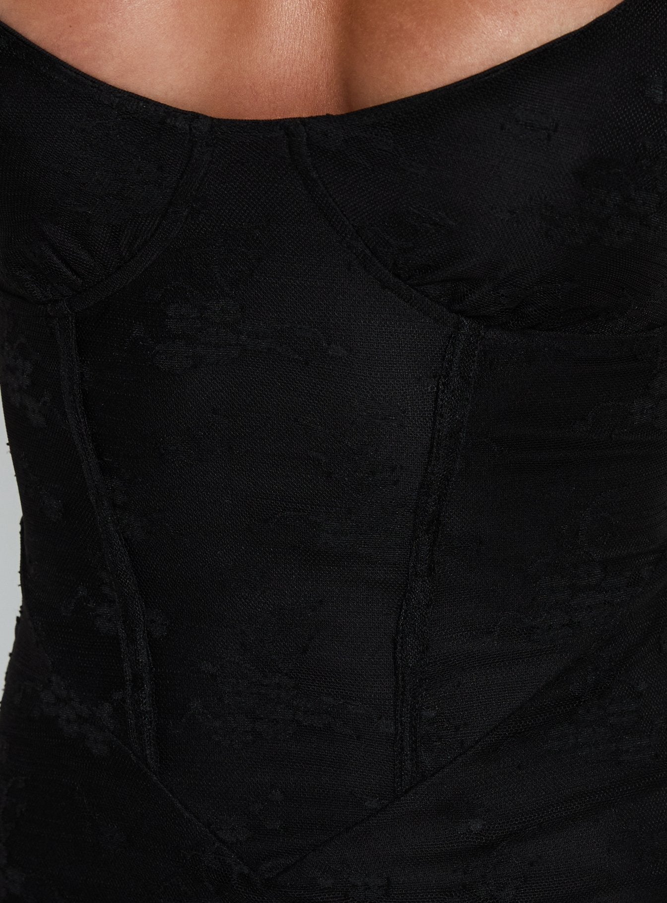 Amika Lace Maxi Dress Black