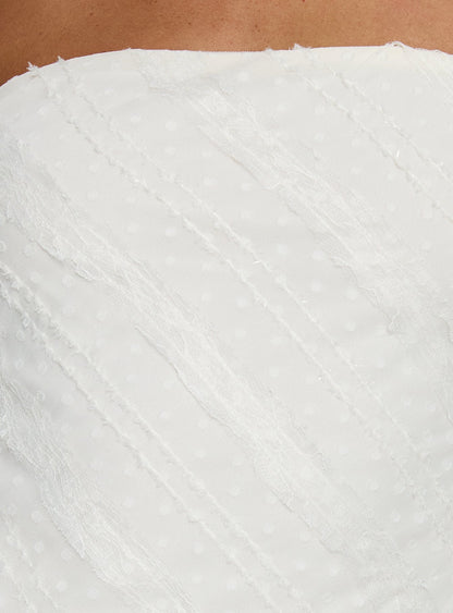 Mimosie Strapless Mini Dress Cream