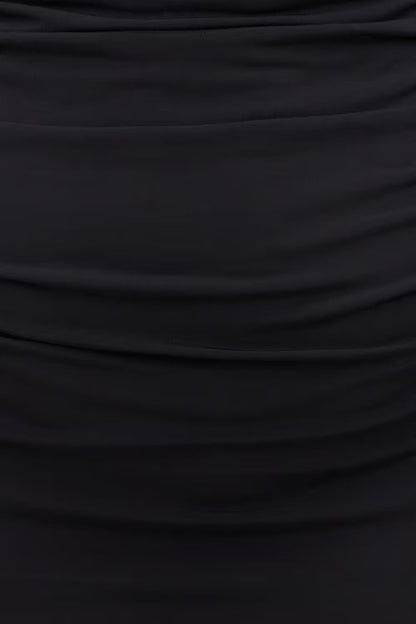 Bria Sculpt Mock Neck Maxi Dress