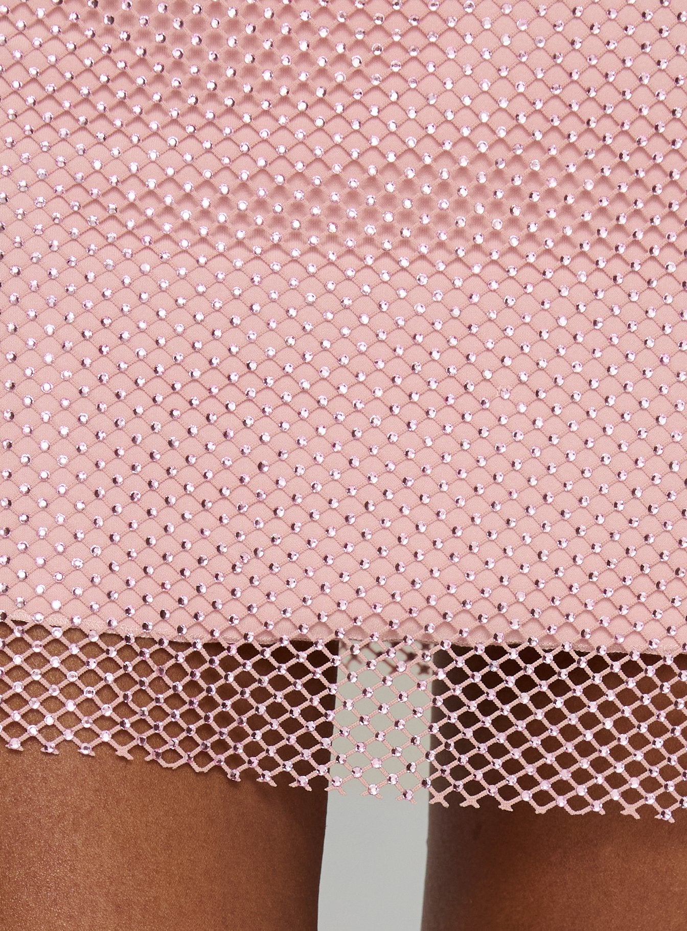 Jemira Strapless Shimmer Mini Dress Pink