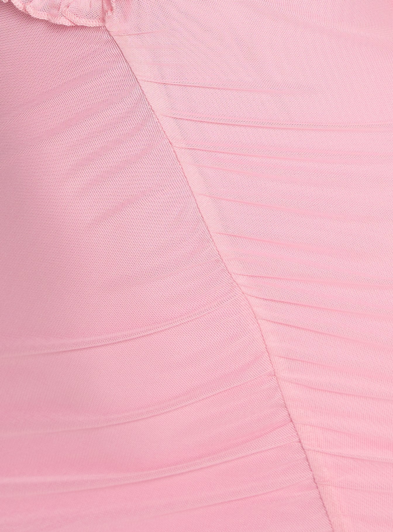 Soulina Ruched Maxi Dress Pink