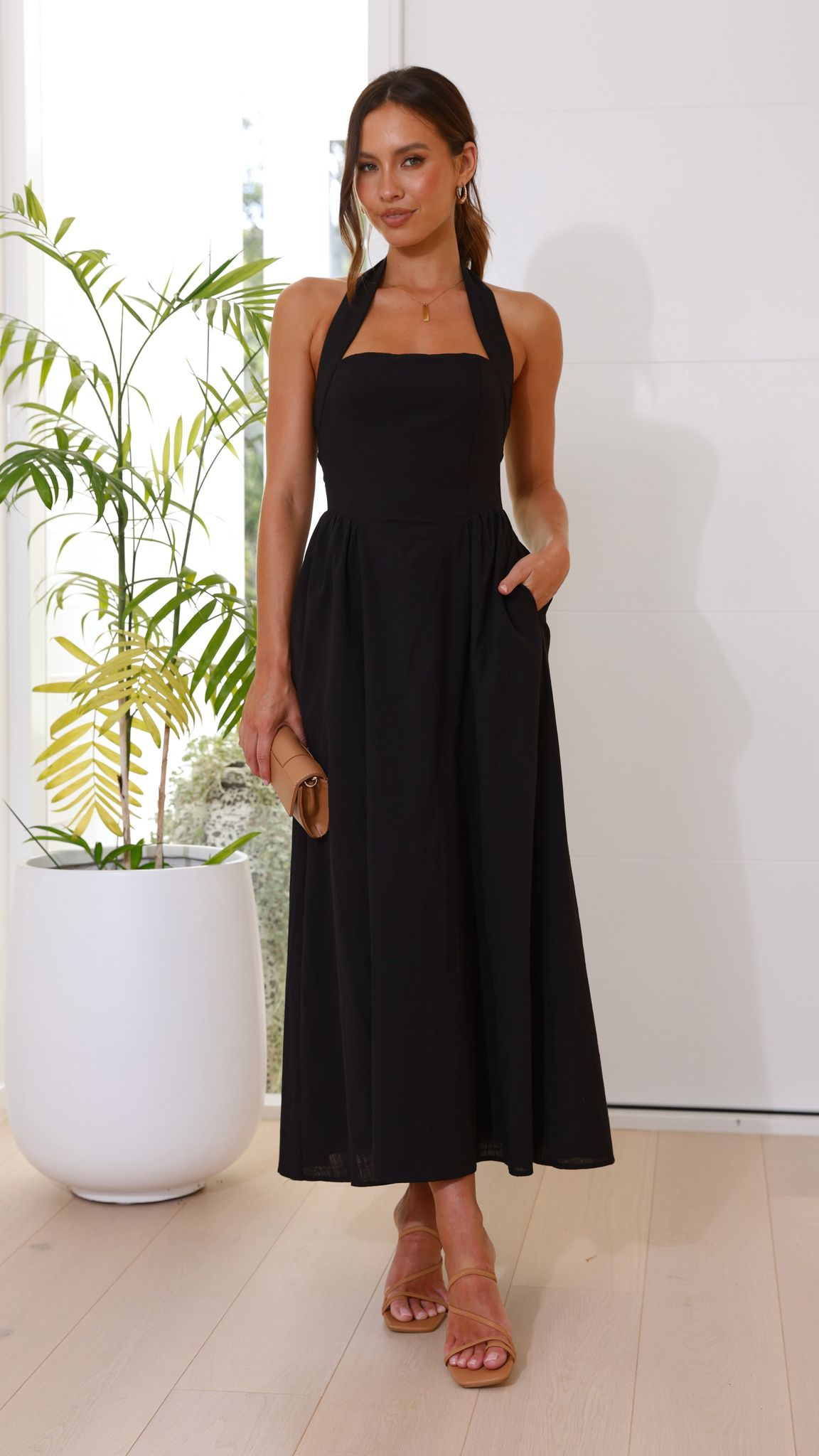 Caden Maxi Dress (Black)