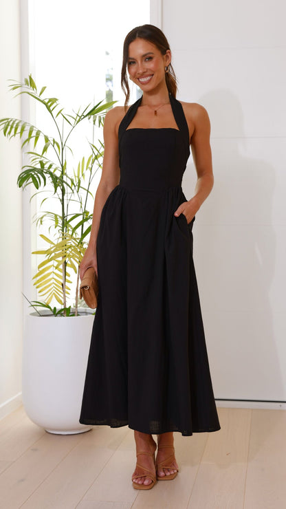 Caden Maxi Dress (Black)