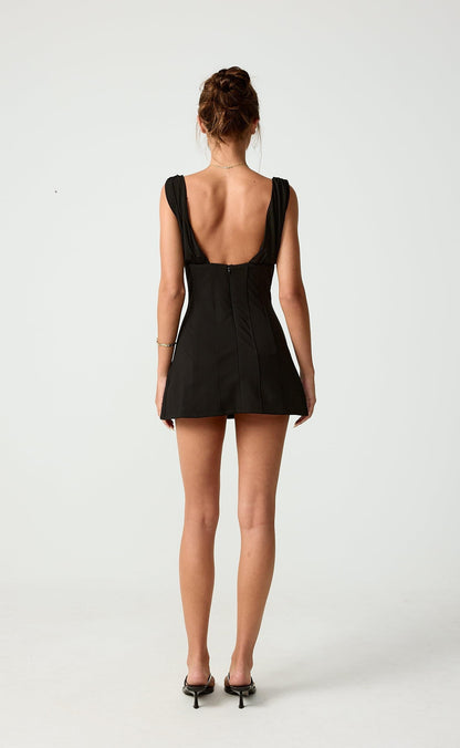 Agnes Mini Dress (Black)