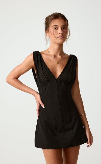 Agnes Mini Dress (Black)
