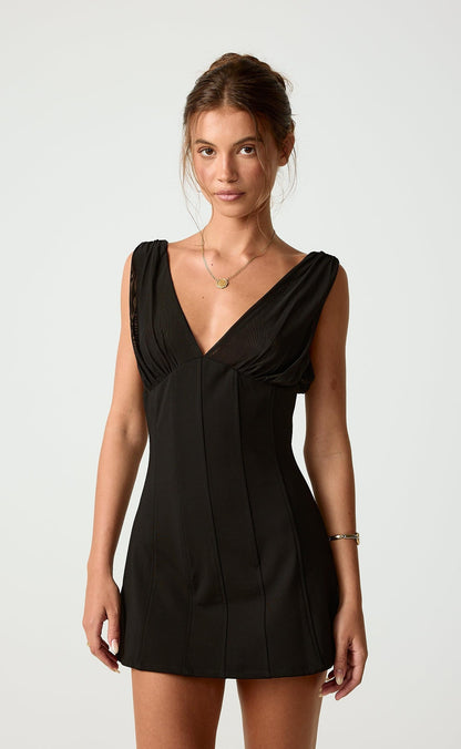 Agnes Mini Dress (Black)