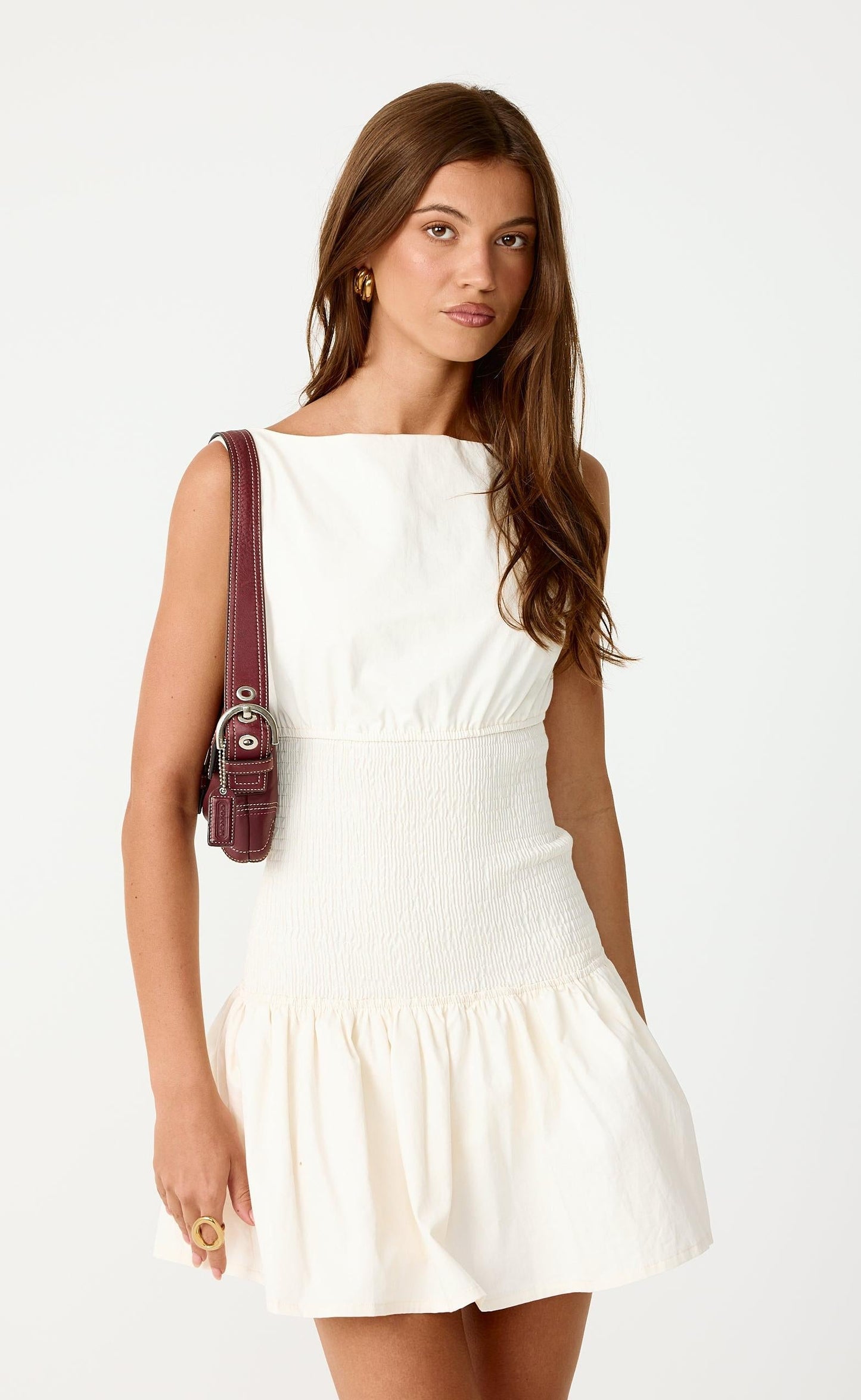Aloha Mini Dress (Cream)