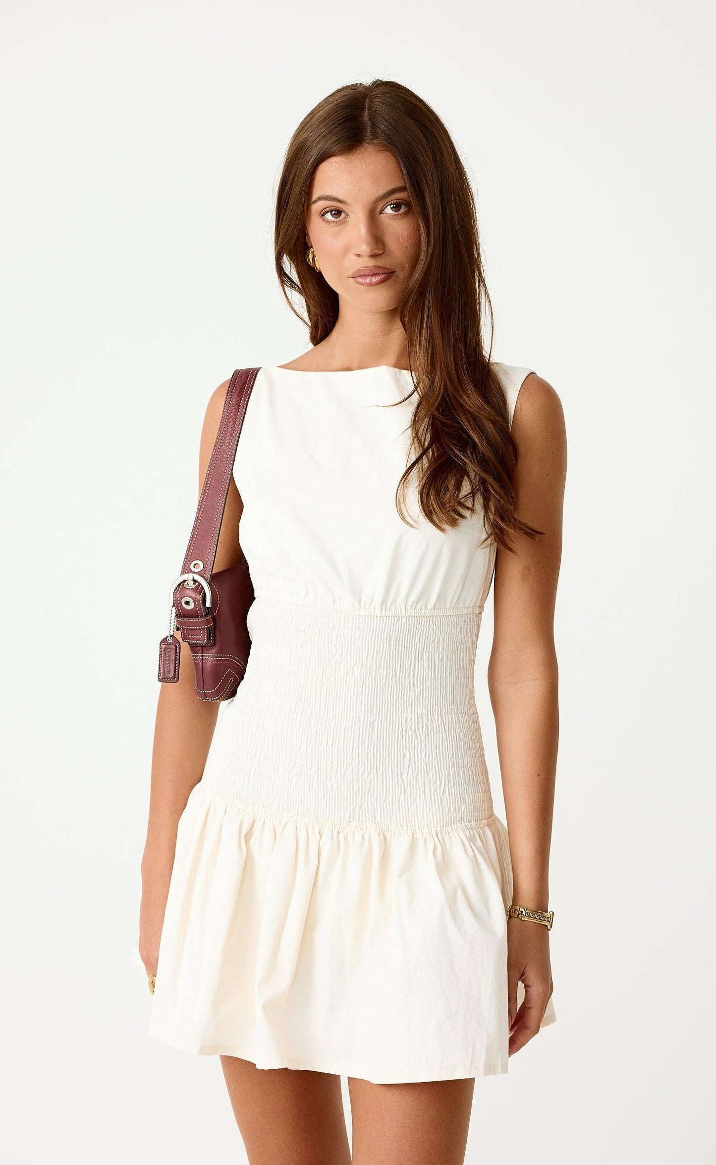 Aloha Mini Dress (Cream)