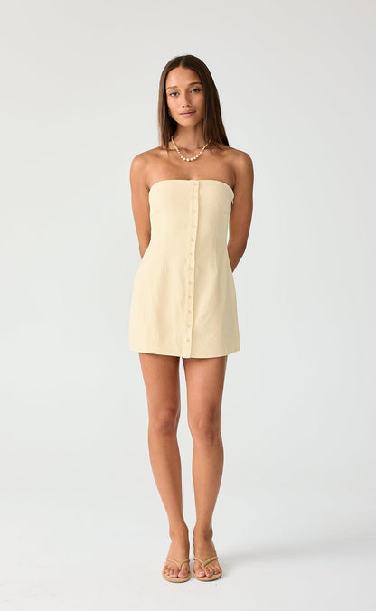 Aruba Mini Dress (Lemon)